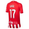 Officiële Voetbalshirt + Korte Broek Atlético Madrid Saul 17 Thuis 2023-24 - Kids